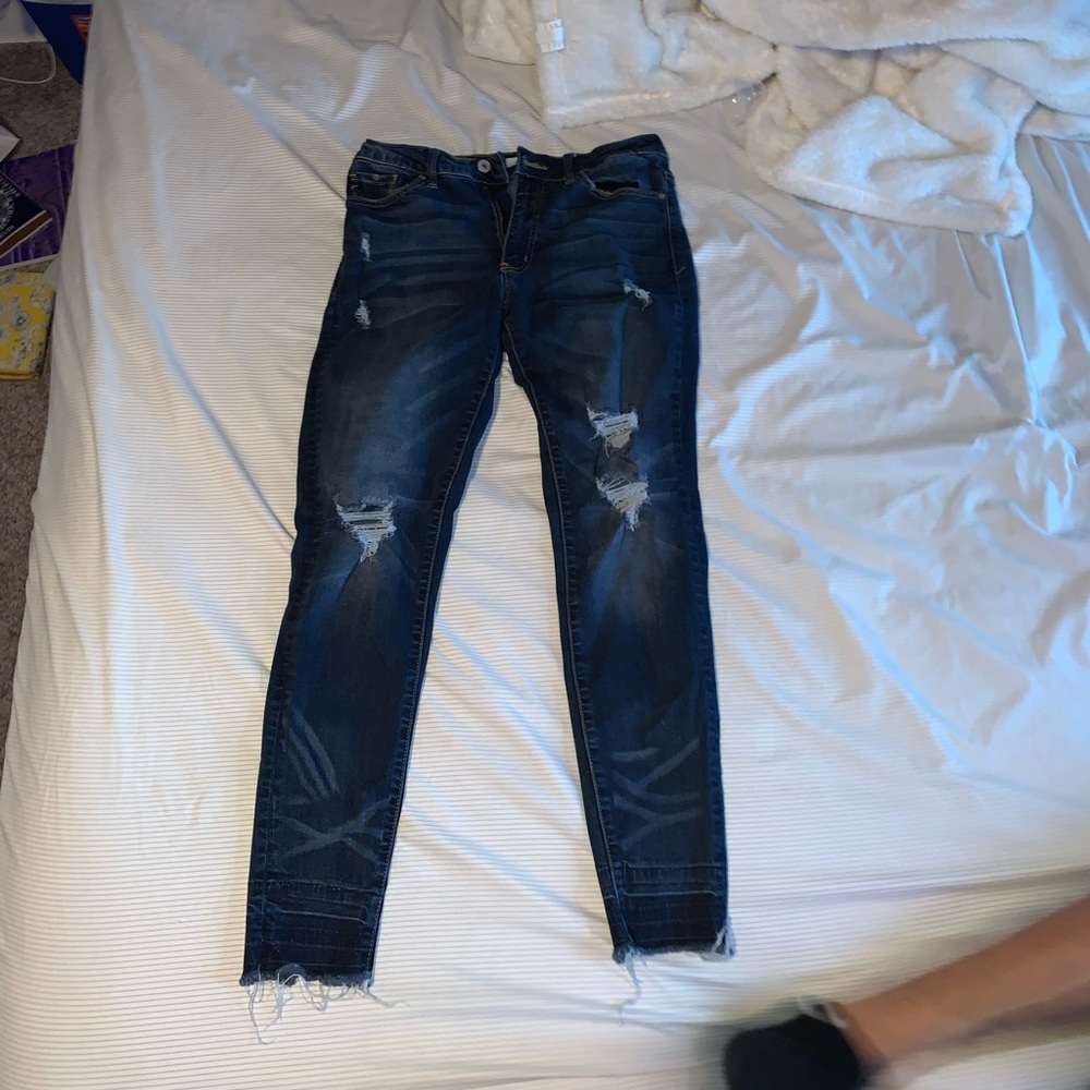 Women's KanCan skinny distressed stretch jeans